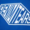 3D-Box-Logo-T-Shirt Blau