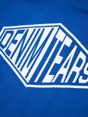 3D-Box-Logo-T-Shirt Blau