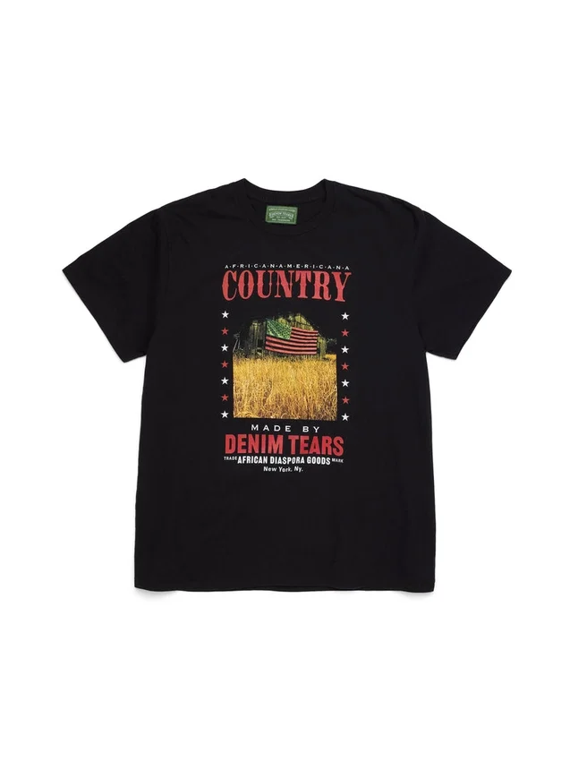 ADG Country-T-Shirt Schwarz