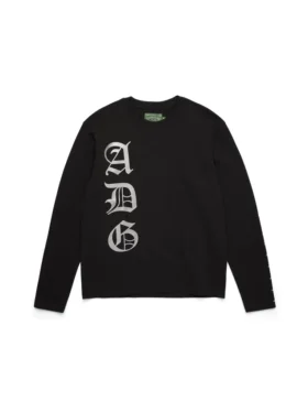 ADG Scripture Langarm-T-Shirt Schwarz