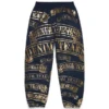 ADG Sweathose mit Banner-Print, marineblau