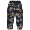 ADG Sweathose mit Banner-Print, marineblau