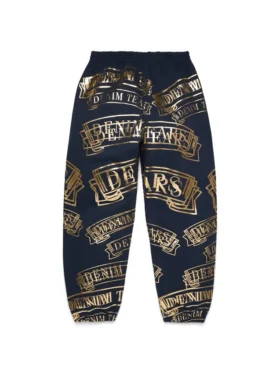 ADG Sweathose mit Banner-Print, marineblau