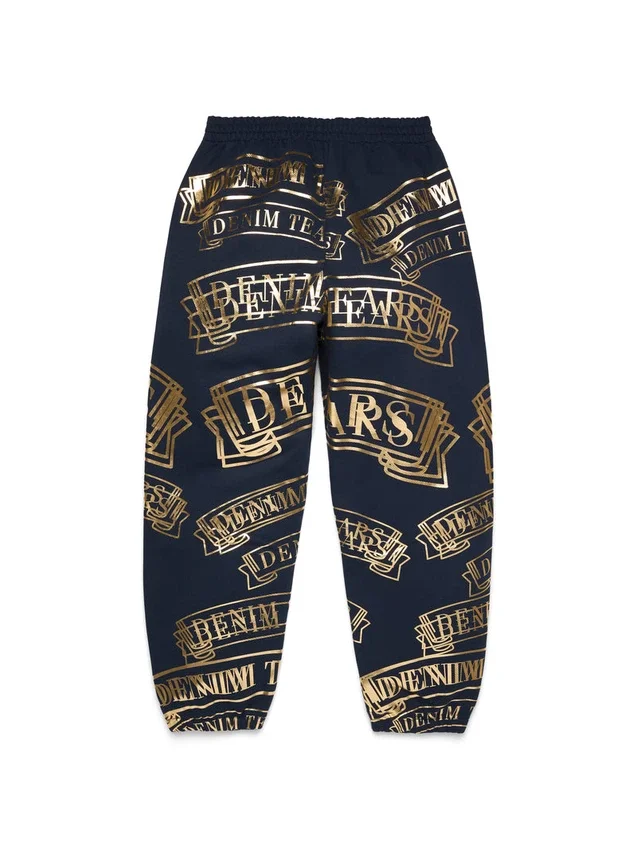 ADG Sweathose mit Banner-Print, marineblau