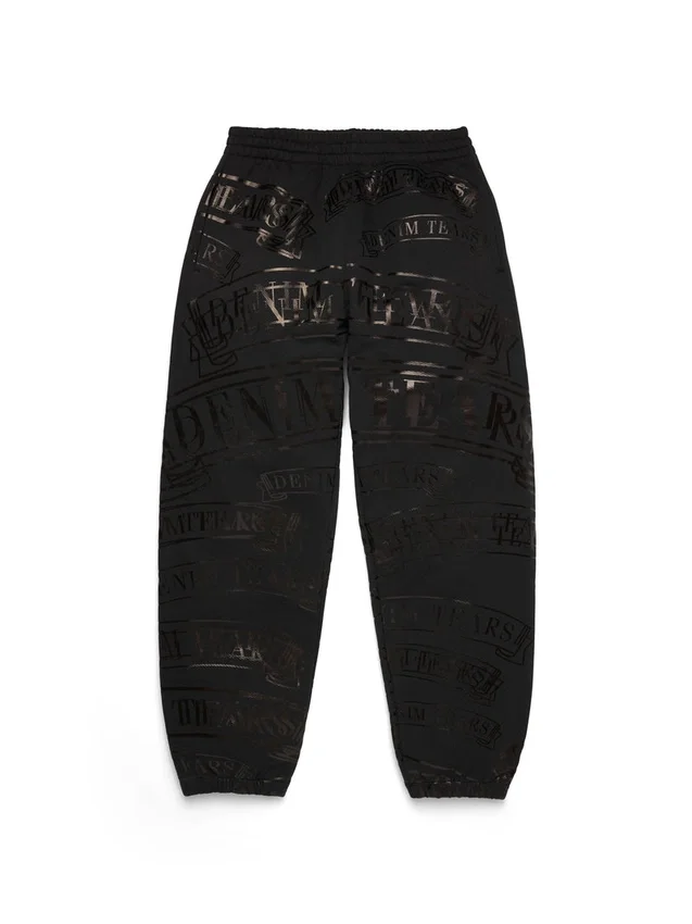 ADG Sweathose mit Banner-Print, schwarz