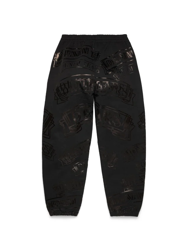 ADG Sweathose mit Banner-Print, schwarz