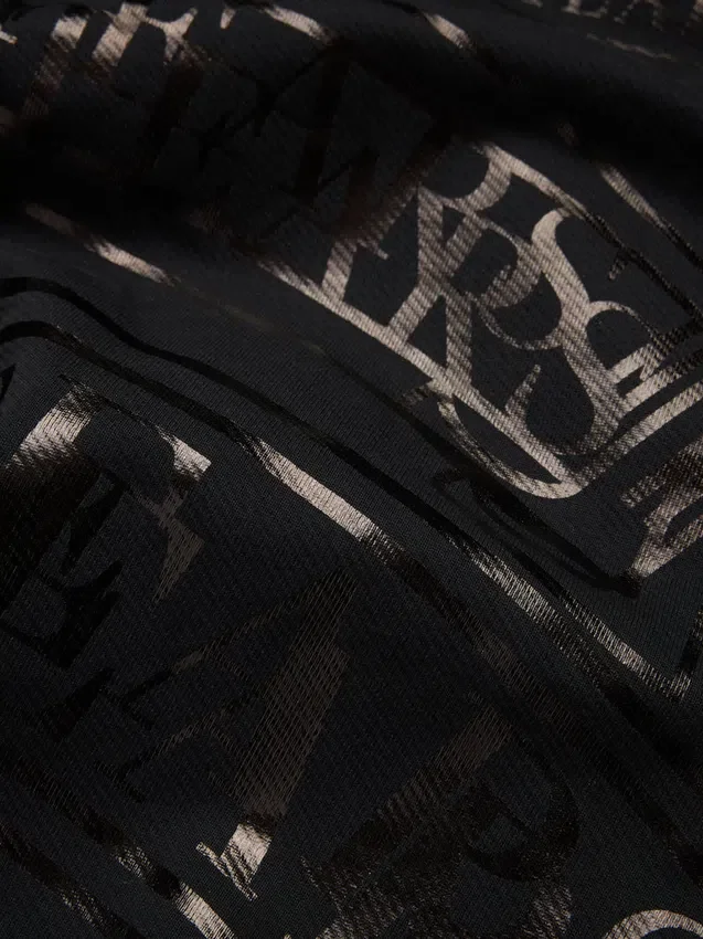 ADG Sweathose mit Banner-Print, schwarz