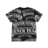 ADG T-Shirt mit Banner-Print, schwarz