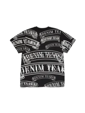 ADG T-Shirt mit Banner-Print, schwarz
