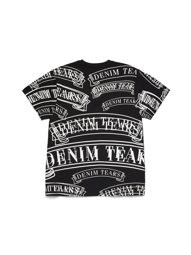 ADG T-Shirt mit Banner-Print, schwarz