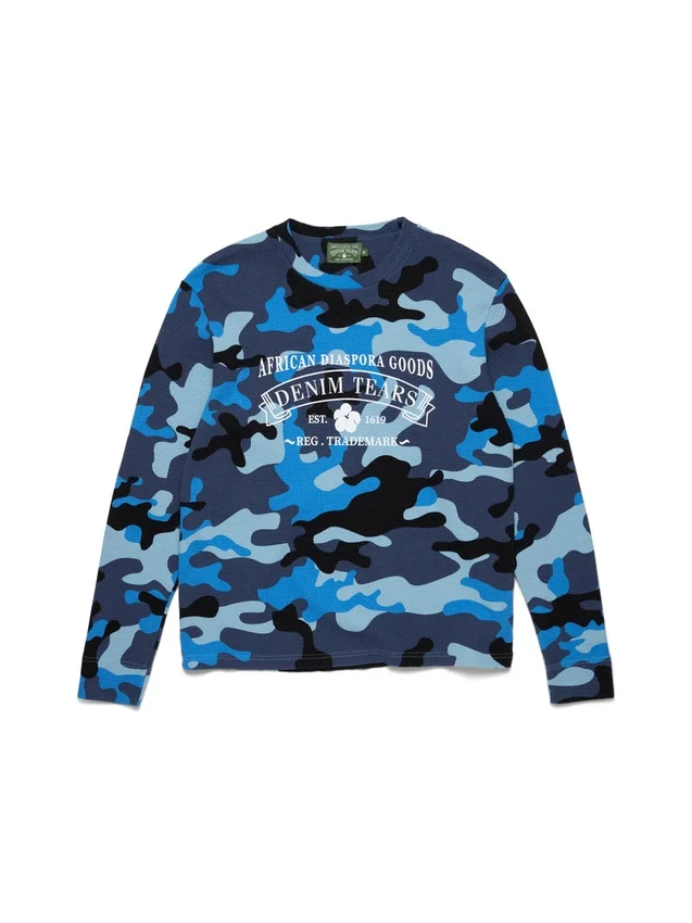ADG-Thermoshirt, blau, Camouflage