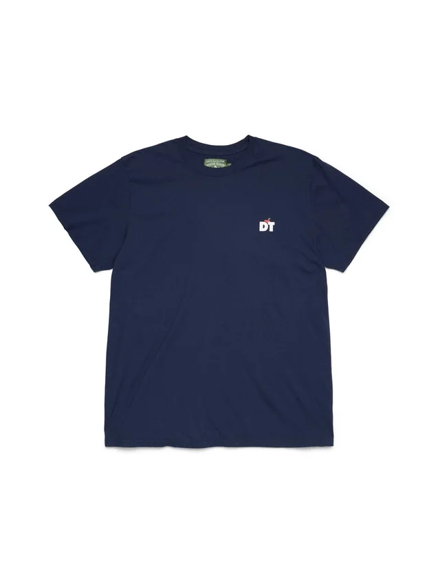 Apple-T-Shirt Marineblau