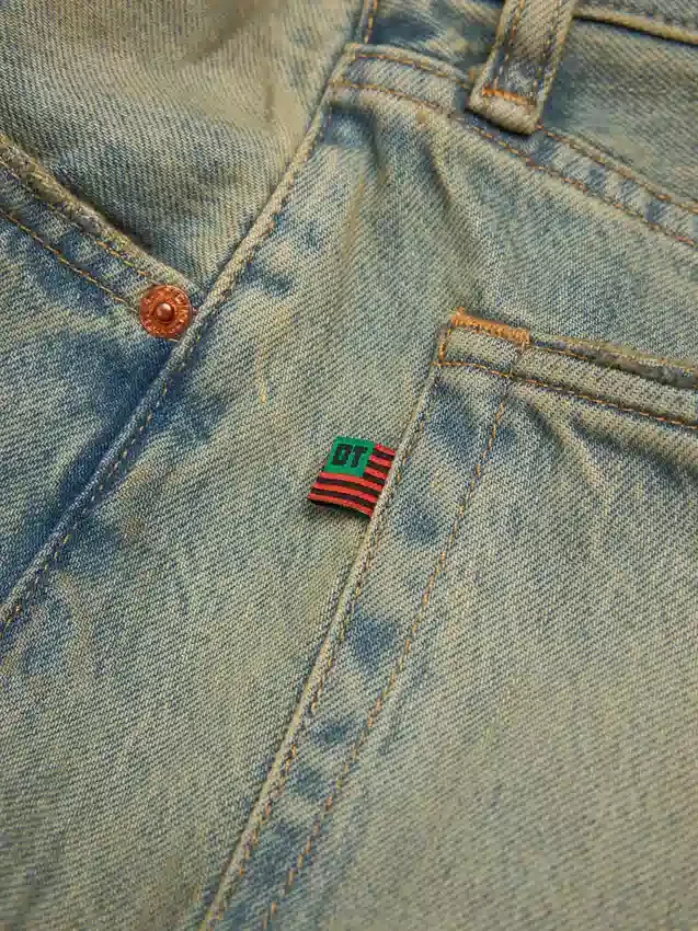 Baggy-Denim-Jeans in Dirty-Wash