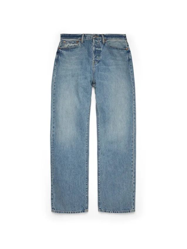 Baggy-Denim-Jeans in heller Waschung