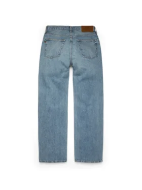 Baggy-Denim-Jeans in heller Waschung