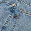 Baggy-Denim-Jeans in heller Waschung