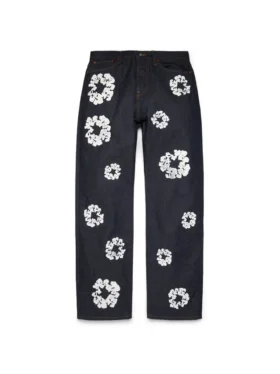 Baggy-Jeanshose „Cotton Wreath“ aus Selvedge-Denim