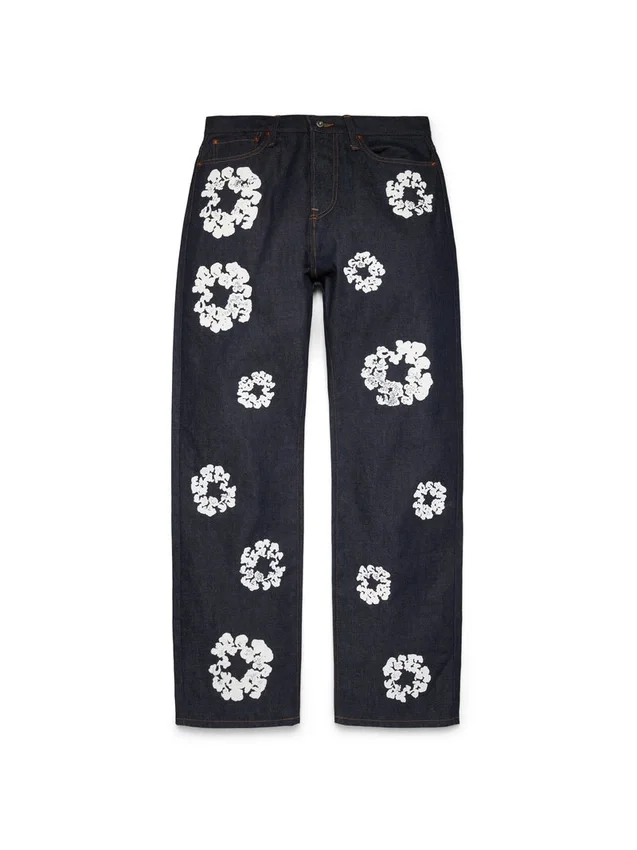 Baggy-Jeanshose „Cotton Wreath“ aus Selvedge-Denim