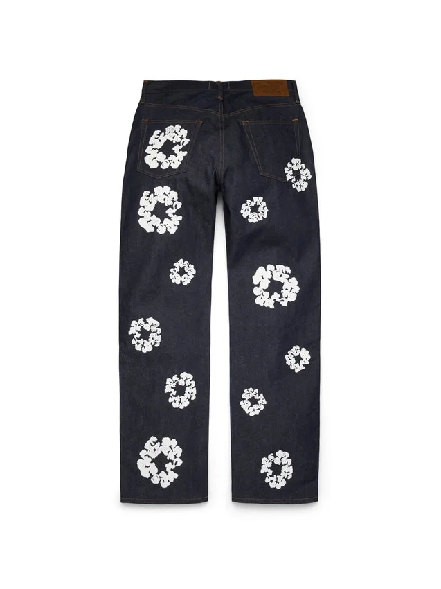 Baggy-Jeanshose „Cotton Wreath“ aus Selvedge-Denim