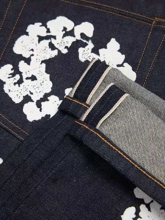 Baggy-Jeanshose „Cotton Wreath“ aus Selvedge-Denim