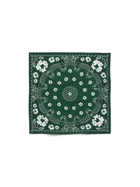 Bandana mit Cotton Wreath und Paisley-Muster, grün