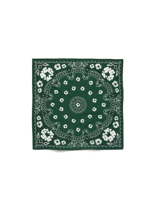 Bandana mit Cotton Wreath und Paisley-Muster, grün