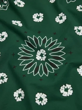 Bandana mit Cotton Wreath und Paisley-Muster, grün