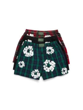 Baumwoll-Boxershorts mit Cotton Wreath-Motiv, 3er-Pack, bunt