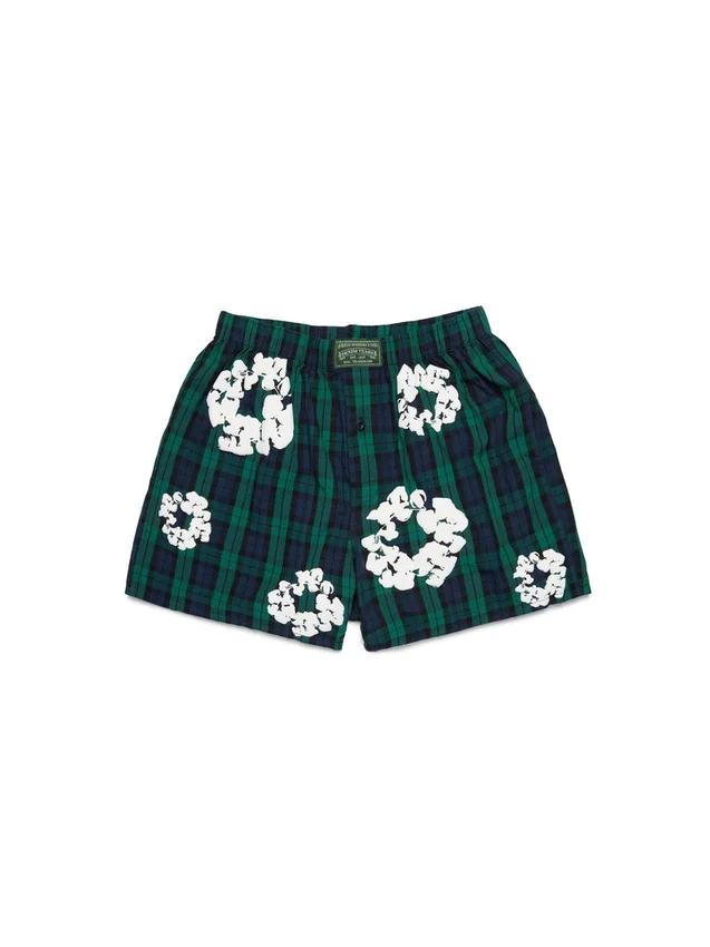 Baumwoll-Boxershorts mit Cotton Wreath-Motiv, 3er-Pack, bunt