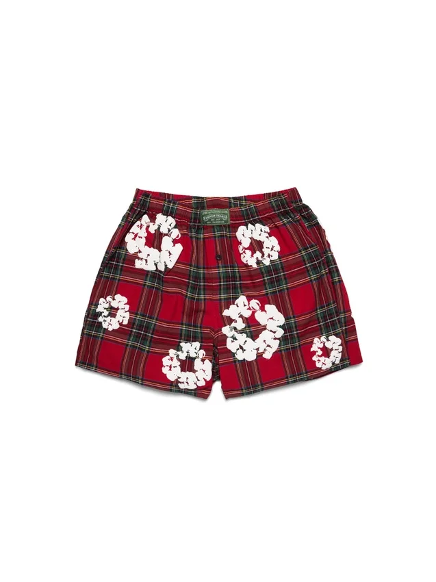 Baumwoll-Boxershorts mit Cotton Wreath-Motiv, 3er-Pack, bunt