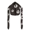 Baumwoll-Durag „Cotton Wreath“ – Schwarz