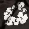 Baumwoll-Durag „Cotton Wreath“ – Schwarz