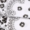 Baumwoll-Paisley-Bandana „Cotton Wreath“, weiß