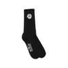 Baumwoll-Socken mit Friedenskranz, 3er-Pack, schwarz