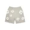 Baumwoll-Sweatshorts mit „Cotton Wreath“-Motiv, grau
