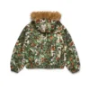 Birch Camo-Arbeitsjacke mit Kapuze, grün, Camo