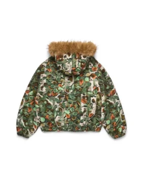 Birch Camo-Arbeitsjacke mit Kapuze, grün, Camo