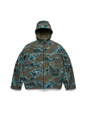 Cloud Camo Shell-Jacke mit versiegelten Nähten