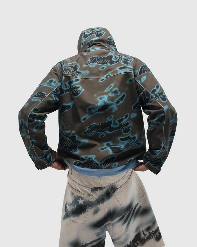 Cloud Camo Shell-Jacke mit versiegelten Nähten