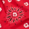 Cotton Wreath-Bandana mit Paisley-Muster und Kranzmotiv, rot