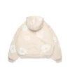 Cotton Wreath Cardigan Hoodie in Oatmeal