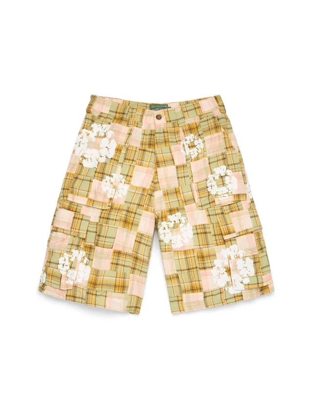 Cotton Wreath Cargo-Shorts Madras