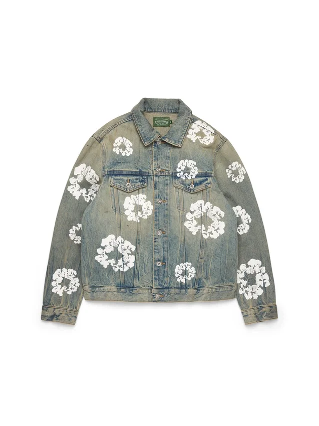 Cotton Wreath Denim Jacket „Dirty Wash“