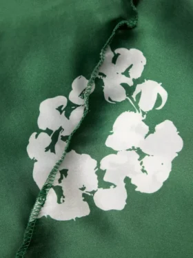 Cotton Wreath-Durag mit Kranz-Motiv, grün