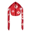 Cotton Wreath-Durag mit Kranzmotiv, rot