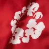 Cotton Wreath-Durag mit Kranzmotiv, rot