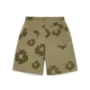 Cotton Wreath Flocked Shorts, Khaki
