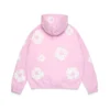„Cotton Wreath Hoodie“ in Puderrosa