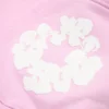 „Cotton Wreath Hoodie“ in Puderrosa