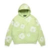 Cotton Wreath Hoodie mit Reißverschluss, mint